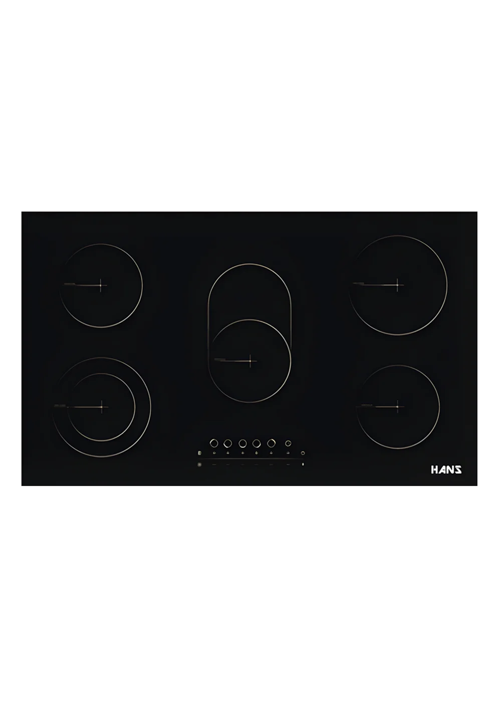 Electric Ceramic Hobs | 5 Cooking Zones
