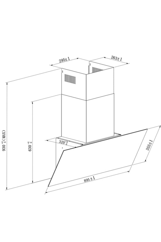 Wall Chimney Hood  -  Input power 193W