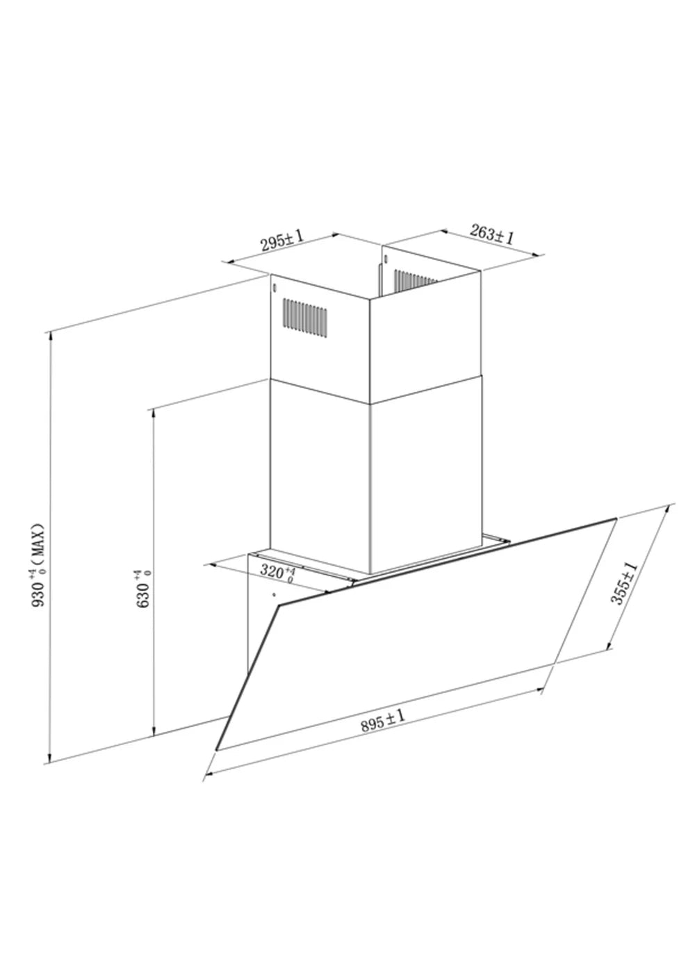 Wall Chimney Hood  -  Input power 193W