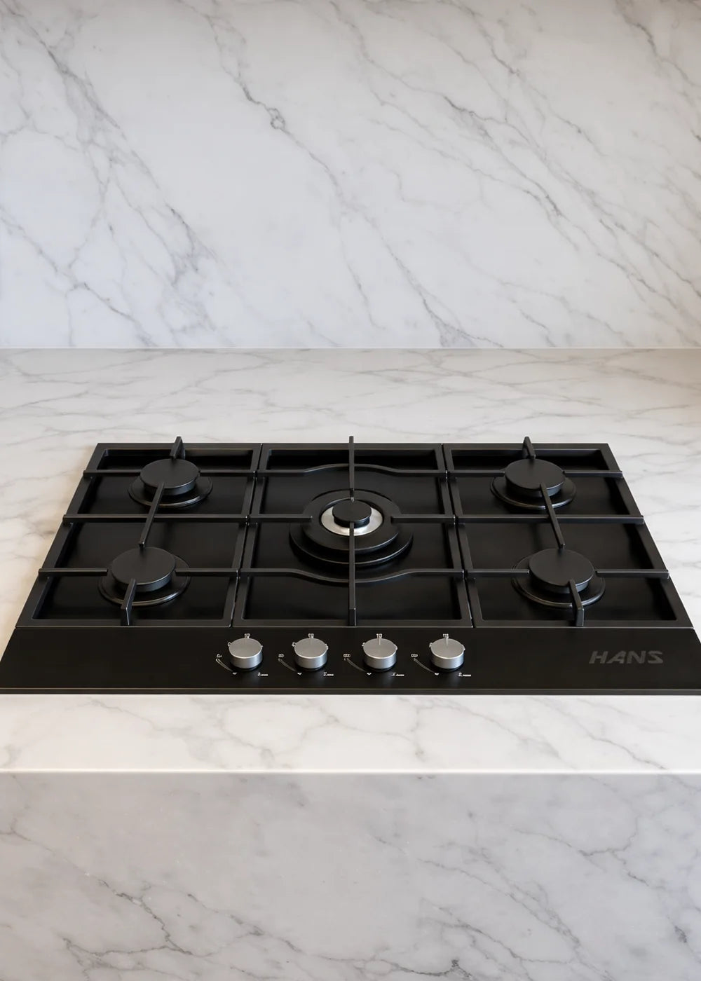 Gas Hob on Glass | 5 Burners