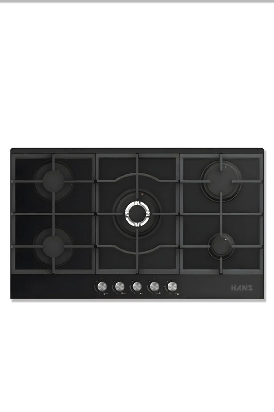 Gas Hob on Glass | 5 Burners