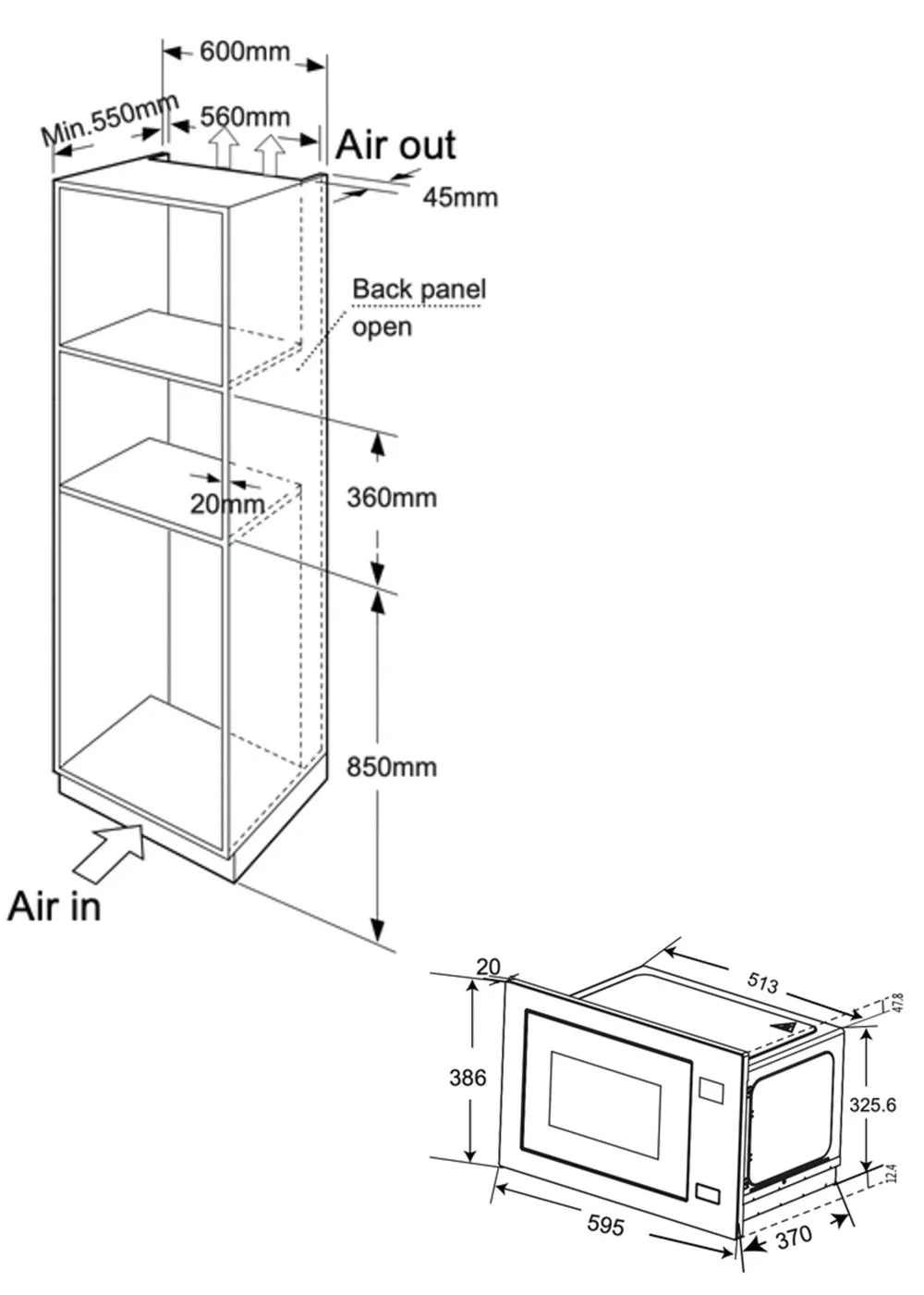 Microwave and Grill | 25 Liters |  Button Control
