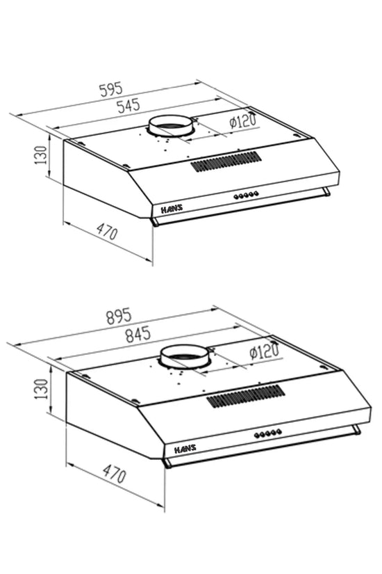 Conventional Hood| Input power 120W