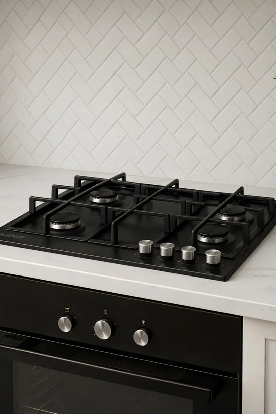 Gas Hob on Glass | 4 Burners