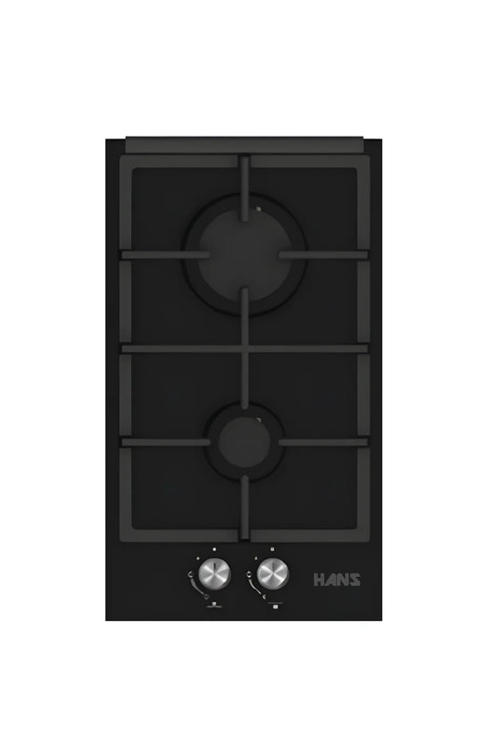 Gas Hob on Glass | 2 Burners