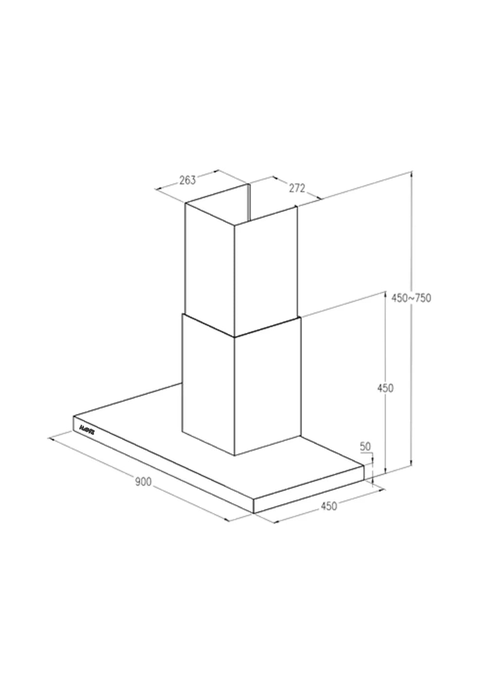 Conventional Hood | Input power 343W  | TFT Knob