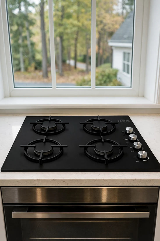 Gas Hob on Glass | 4 Burners