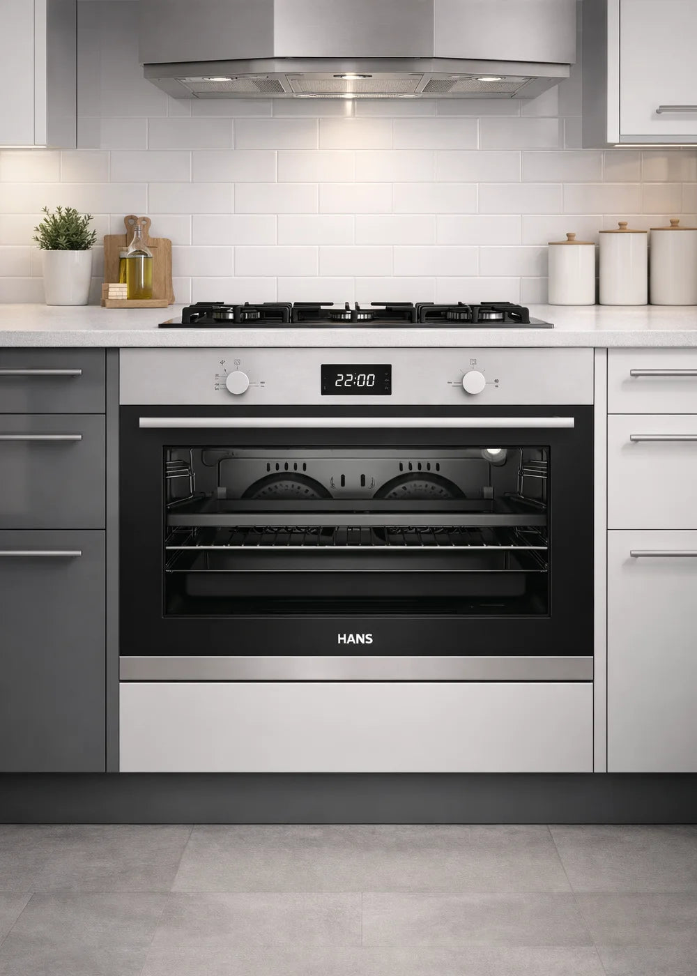 Gas Oven, Electric Grill – 90 cm (Plus)