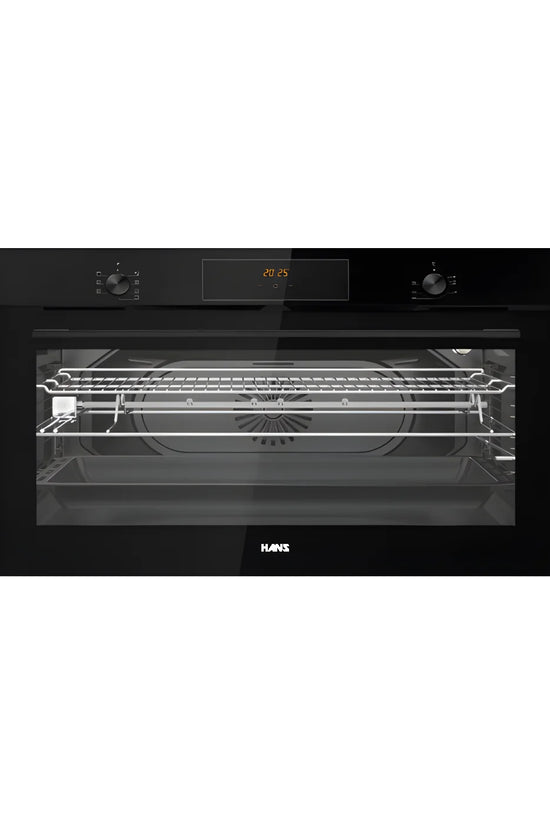 Black Glass Electric Oven 90cm