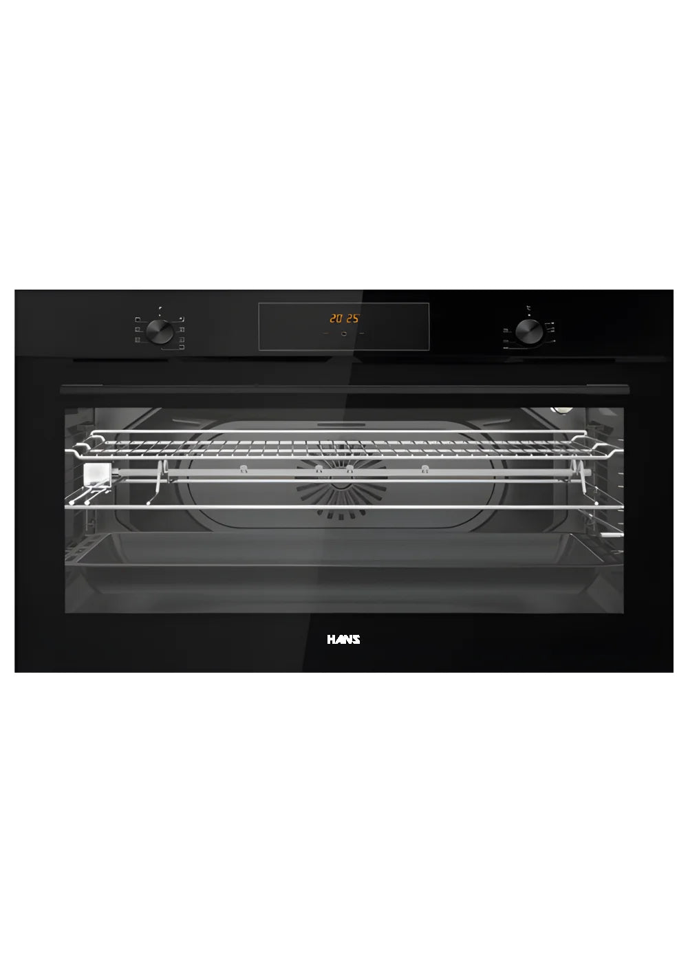Black Glass Electric Oven 90cm