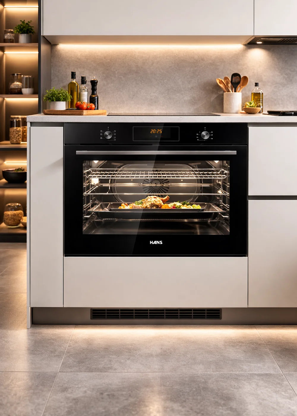 Black Glass Electric Oven 90cm