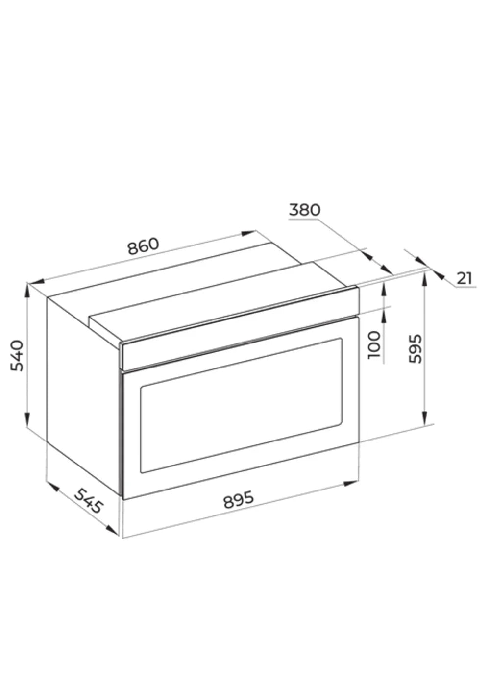 Black Glass Electric Oven 90cm